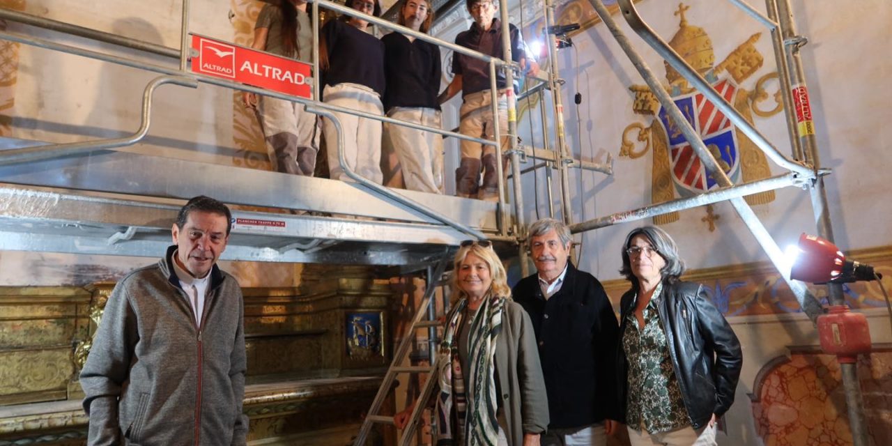 Début des travaux de restauration du retable de la chapelle Sainte-Anne