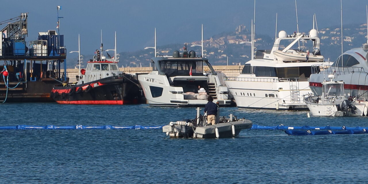 Exercice incendie dans le Port de Saint-Tropez