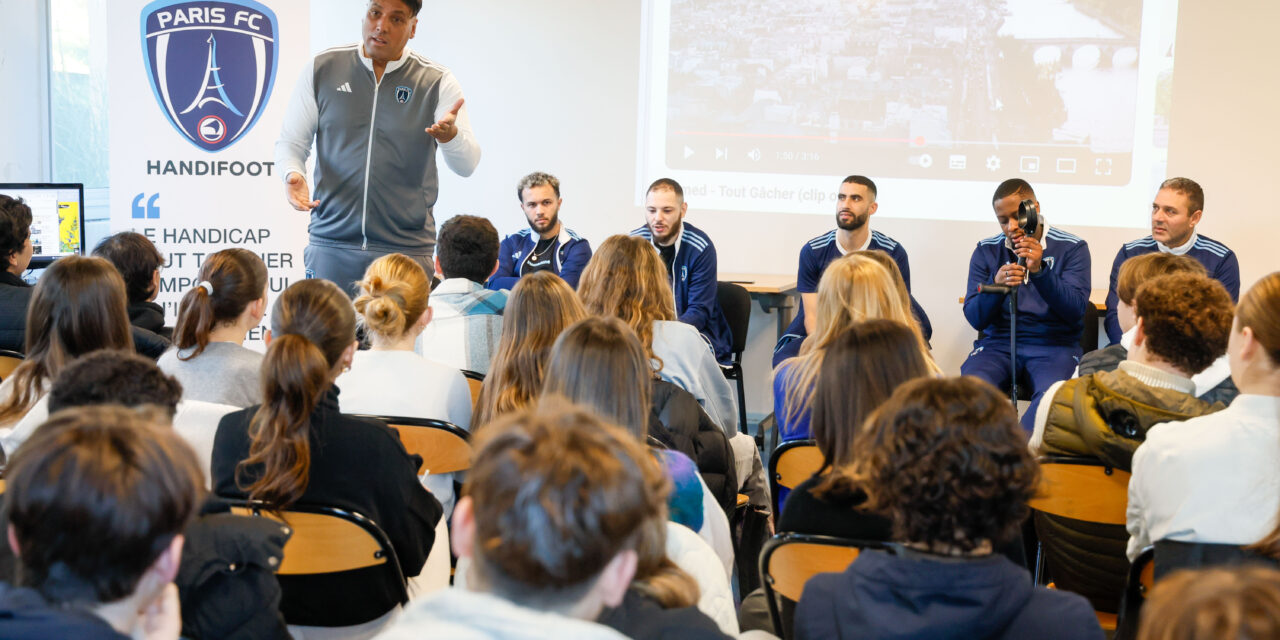 Une rencontre inspirante avec l’équipe de France de football handisport au collège du Moulin-Blanc