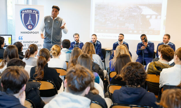 Une rencontre inspirante avec l’équipe de France de football handisport au collège du Moulin-Blanc