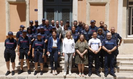 Présentation des brigades de jour et de nuit de la Police municipale et du CSU de Saint-Tropez pour la saison estivale 2024